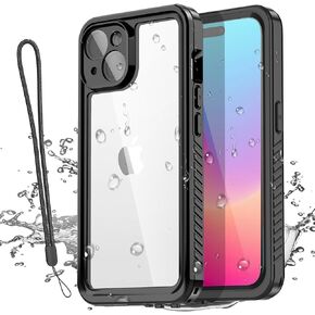 حافظة AICase لهاتف iPhone 15 Pro مقاومة للماء وواقي شاشة مدمج ومقاوم للثلوج والغبار والصدمات ومعتمد من IP68 [حقيقي 360] حماية كاملة للجسم محكمة الغلق بالكامل تحت الماء لهاتف iPhone 15 Pro 6.1" in Kuwait