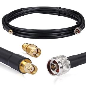 10ft Hotspot Miner Cable N Male To RP-SMA Male Coaxial Patch Connector LMR 400 Equivalent Coaxial Cable, Water And Corrosion Resistant, Additional Sma Kit For 50 Ohm System Equipment To Antenna Cable in Kuwait