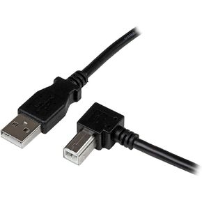 StarTech.com 1m USB 2.0 A to Right Angle B Cable Cord - 1 m USB Printer Cable - Right Angle USB B Cable - 1x USB A (M), 1x USB B (M) (USBAB1MR) in Kuwait