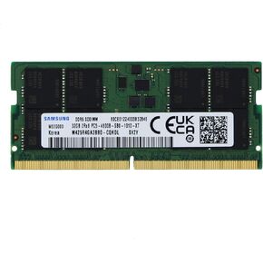 Sam الأصلي 32GB (1x32GB) DDR5 4800MHz PC5-38400 SODIMM 2Rx8 CL40 1.1v كمبيوتر محمول دفتر ذاكرة الوصول العشوائي وحدة الذاكرة ترقية M425R4GA3BB0-CQK Adamanta in Kuwait