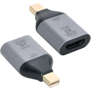 CY Mini DisplayPort إلى محول HDMI، Mini DP DisplayPort 1.4 مصدر ذكر إلى HDMI 2.0 أنثى عرض 8K 60hz UHD 4K كابل محول الشاشة