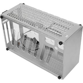 Desktop Computer Chassis Case,K55 Mini-ITX Desktop Chassis Aluminum Alloy Powerful Heat Dissipation Computer Case Chassis,for Gaming Work Entertainment in Saudi Arabia