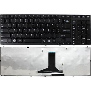GinTai Laptop US Keyboard with Frame Replacement for Toshiba Satellite A665-S5170 A665-S5171 A665-S5173 A665-S5179 A665-S5180 US Stock in Saudi Arabia