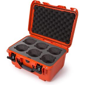 Nanuk 918 Waterproof Hard Case with Custom Foam Insert for 6 Lenses - Silver in Saudi Arabia