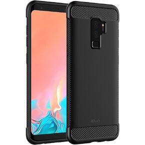 JETech Slim Fit Case for Samsung Galaxy S9+ Plus, Thin Phone Cover with Shock-Absorption and Carbon Fiber Design (Green) in Kuwait