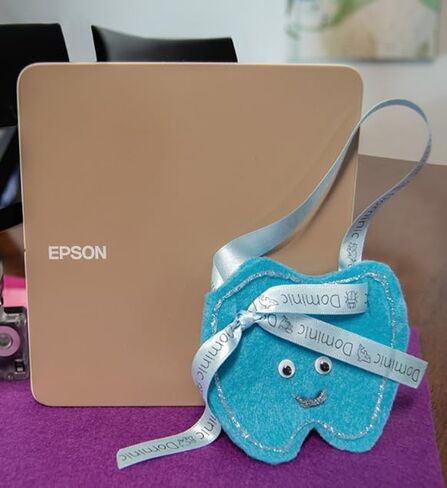 Epson LABELWORKS 212BMCPX Label Tape - Black on Matte Clear - 1/2" (12mm) in Kuwait