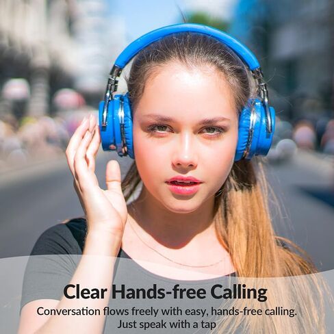 Silensys E7 Active إلغاء الضوضاء، سماعات رأس بلوتوث مع ميكروفون عميق باس لاسلكي، فوق الأذن، وسائد أذن مريحة من البروتين، وقت تشغيل 30 ساعة للسفر/العمل، أصفر in Kuwait