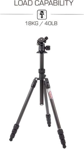 3 Legged Thing Punks Billy 2.0 Carbon Fibre Travel-Friendly Tripod - Compact & Adjustable Camera Tripod with Three Detachable Legs - Copper/Black (BILLYBLACK2.0) in Saudi Arabia