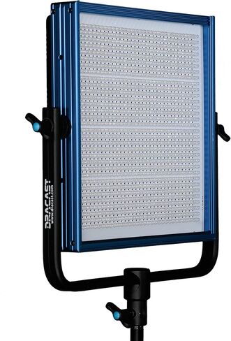 لوحة إضاءة فيديو LED من سلسلة Dracast Pro LED1000 Daylight مع لوحة بطارية مثبتة باللون الذهبي in Saudi Arabia