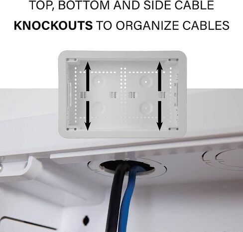 SANUS 9" TV Media in-Wall Box with Power Supply Kit Ideal for Wall Mounted TVs in Saudi Arabia