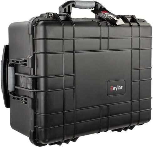 Eylar Medium 21" Protective Roller Camera Hard Case Water and Shock Resistant w/Foam (Black) in Saudi Arabia