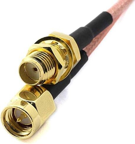 CORONIR 3.3ft/1m واي فاي هوائي تمديد كابل SMA ذكر إلى SMA أنثى RF موصل محول RG316 in Kuwait