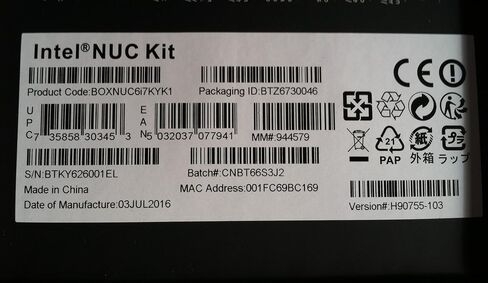 مجموعة الأداء Intel NUC 6 (NUC6i7KYK) - Core i7، المكونات الإضافية المطلوبة، 250 جيجابايت، Windows 10، 8.1، 7 in Kuwait