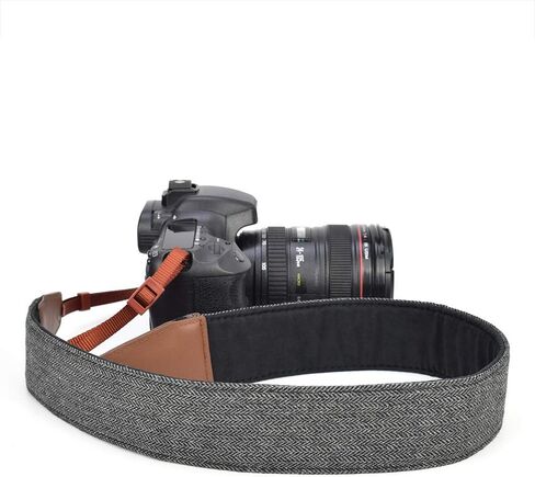 LIFEMATE Camera Shoulder Strap Belt for All DSLR Camera Multi Color Neck Belt for Canon, Nikon, Sony,Pentax, Fujifilm, and Digital Camera (Black) in Kuwait