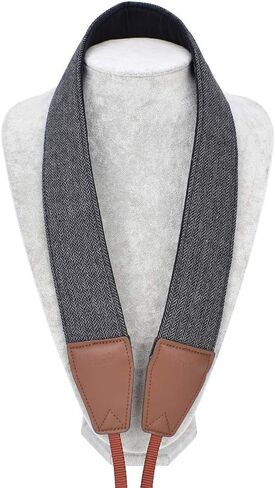 LIFEMATE Camera Shoulder Strap Belt for All DSLR Camera Multi Color Neck Belt for Canon, Nikon, Sony,Pentax, Fujifilm, and Digital Camera (Black) in Kuwait