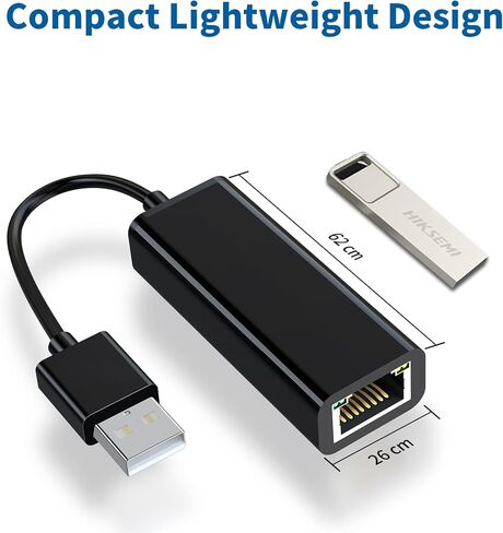 باينيكا محول USB الى ايثرنت، USB 3.0 الى 10 100 1000 جيجابت ايثرنت، محول شبكة LAN يدعم ويندوز 11/10/8.1/8/7/فيستا/XP لنينتندو سويتش وماك بوك وسيرفس برو واللاب توب والكمبيوتر، اسود in Kuwait