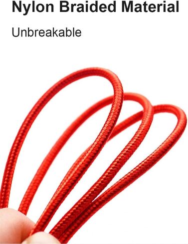 IFLASH Nylon Braided Charge/Data Cable, 1FT Short Charging and Sync Cable for Apple iPhone Xs MAX/XS/XR/X / 8 Plus / 7 Plus 6S 6 Plus 5S SE 2019 2018 in Saudi Arabia
