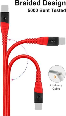 IFLASH Nylon Braided Charge/Data Cable, 1FT Short Charging and Sync Cable for Apple iPhone Xs MAX/XS/XR/X / 8 Plus / 7 Plus 6S 6 Plus 5S SE 2019 2018 in Saudi Arabia