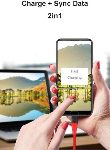 IFLASH Nylon Braided Charge/Data Cable, 1FT Short Charging and Sync Cable for Apple iPhone Xs MAX/XS/XR/X / 8 Plus / 7 Plus 6S 6 Plus 5S SE 2019 2018 in Saudi Arabia