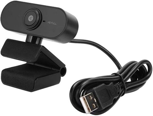 كاميرا كمبيوتر CiCiglow 1080P مع ميكروفون، وكاميرا ويب للكمبيوتر المحمول USB PC، وكاميرا ويب متدفقة مع ميكروفون، وكاميرا ويب فيديو احترافية للتسجيل عالي الدقة (أسود) in Kuwait