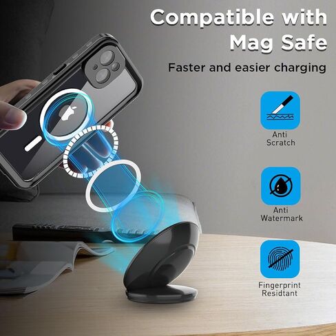 AICase Waterproof Case for iPhone 15 Pro Max(6.7") Snowproof,Dustproof and Shockproof, IP68 Certified Full Body Protection Fully Sealed Underwater Cover for iPhone 15 Pro Max 6.7"_3 in Kuwait