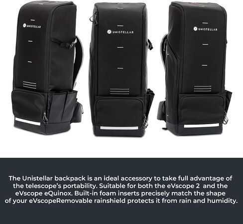 Transportation Backpack for EVSCOPE 2 & EQUINOX 2 - Reinforced Fabric, High Density Foam - Protects Your Telescope from Shock During Transport and Storage in Saudi Arabia