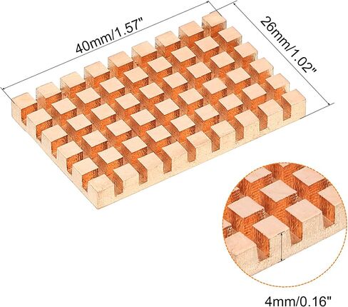 MECCANIXITY Copper Heatsink 40x26x1.5mm with Conductive Adhesive for Solid SSD Cooler in Saudi Arabia