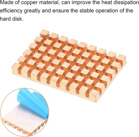 MECCANIXITY Copper Heatsink 40x26x1.5mm with Conductive Adhesive for Solid SSD Cooler in Saudi Arabia