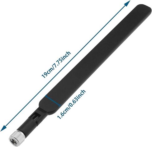 4 قطع هوائي 4G LTE هوائي SMA معزز إشارة 5dBi هوائي واي فاي لاسلكي متوافق مع أجهزة توجيه Huawei B310s B593s B315 B310 E5186s Series CPE 19 سم أسود in Kuwait