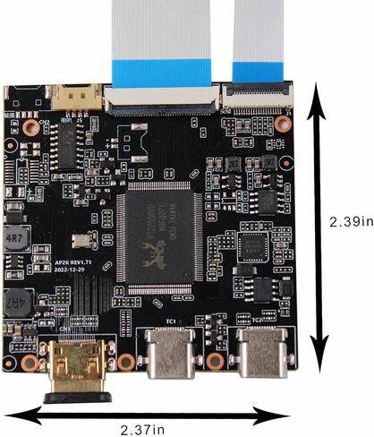 VSDISPLAY 14.5 بوصة 2560x720 2K شاشة LCD VS145T-001T لوحة عرض مع لوحة تشغيل LCD Mini HD-MI LCD من النوع C VS-AP2K للوحة عرض شريط عمل ألعاب الكمبيوتر الشخصي in Saudi Arabia