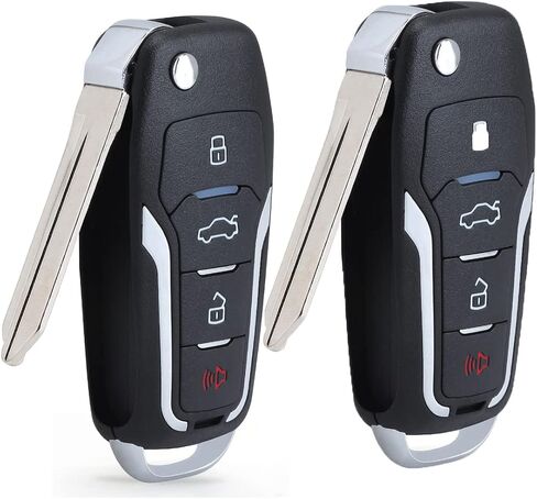 Beefunny Replacement Upgraded Flip Remote Car Key Fob 315MHz 4D63 Chip for Ford Lincoln Mercury FCC ID CWTWB1U345 CWTWB1U331 CWTWB1U322 GQ43VT11T in Kuwait