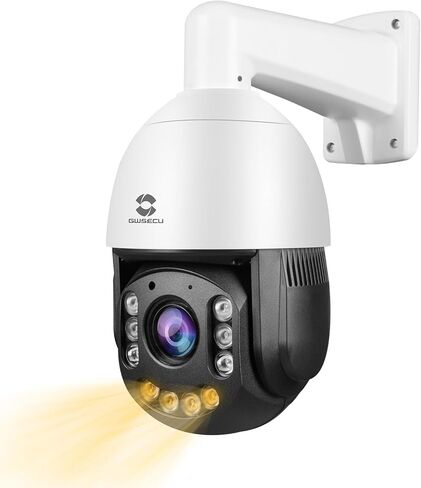 كاميرا مراقبة خارجية بي تي زد 4K بي تي زد من جي دبليو سيكو، تكبير بصري 20 مرة للكشف عن المركبات البشرية، اضاءة ليلية ملونة، دوران 360 درجة وامالة 95 درجة، تحدث باتجاهين، تتبع الانسان التلقائي، in Kuwait