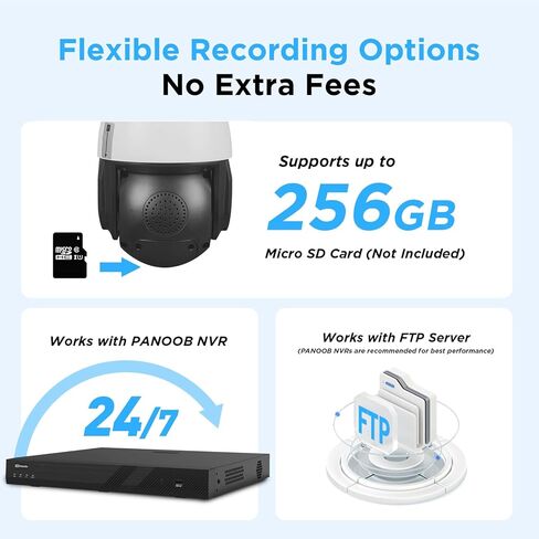كاميرا مراقبة خارجية بي تي زد 4K بي تي زد من جي دبليو سيكو، تكبير بصري 20 مرة للكشف عن المركبات البشرية، اضاءة ليلية ملونة، دوران 360 درجة وامالة 95 درجة، تحدث باتجاهين، تتبع الانسان التلقائي، in Kuwait