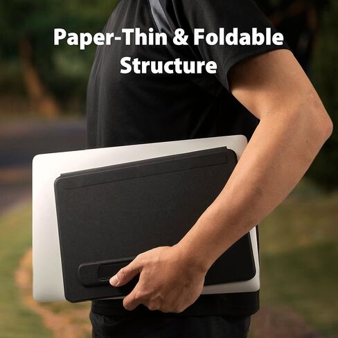 ايرغومي حامل لابتوب عالمي من تيتان رقم 13، حامل تابلت متعدد الزوايا قابل للتعديل وقابل للطي للجوال والقارئ الالكتروني والرسم والكتابة بزاوية رؤية مريحة، نحيف وثابت (11.7 انش × 8.25 انش) in Kuwait