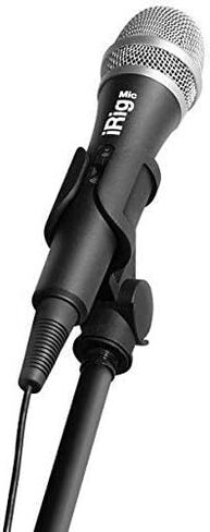 IK Multimedia iRig Mic Handheld Condenser Microphone for Mobile Devices, Metal Housing, 3.5mm Jack for iPhone, iPad, iPod Touch, and Android Devices Plus Headphone Output in Saudi Arabia