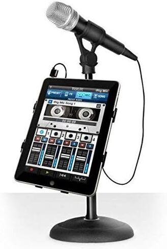 IK Multimedia iRig Mic Handheld Condenser Microphone for Mobile Devices, Metal Housing, 3.5mm Jack for iPhone, iPad, iPod Touch, and Android Devices Plus Headphone Output in Saudi Arabia