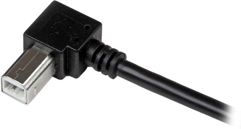 StarTech.com 1m USB 2.0 A to Right Angle B Cable Cord - 1 m USB Printer Cable - Right Angle USB B Cable - 1x USB A (M), 1x USB B (M) (USBAB1MR) in Saudi Arabia