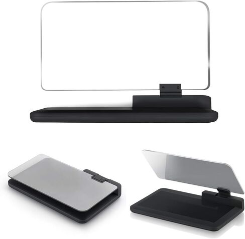 Car GPS Mobile Head Up Display Holder with HD Image Reflection for HUD, Smartphone, iPhone, Samsung, Car Navigation (Up to 6 Inches) in Saudi Arabia