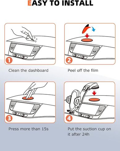 eSamcore 3M VHB Adhesive Dashboard Pad Replacement Mounting Disk for All Suction Cup Car Mount [Diameter: 3.15"] [2-Pack] in Kuwait