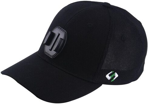 Smatree Baseball Hat Mount Mesh Cap Compatible with Gopro Hero 12/11/10/9/8/7/6/5/ 5 Session/4/3+/3/2/1/DJI OSMO Action Cameras, Wool Material (L 58-60cm) Black in Saudi Arabia