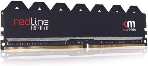 Mushkin Redline Black - DDR4 DRAM - مجموعة ذاكرة UDIMM سعة 64 جيجابايت (2 × 32 جيجابايت) - 3600 ميجاهرتز (PC4-28800) CL-18 - ذاكرة الوصول العشوائي المكتبية 288 دبوس 1.35 فولت - غير ECC - قناة مزدوجة - مبدد حراري أسود FrostByte - (MRC4U360JNNM32GX2) in Kuwait