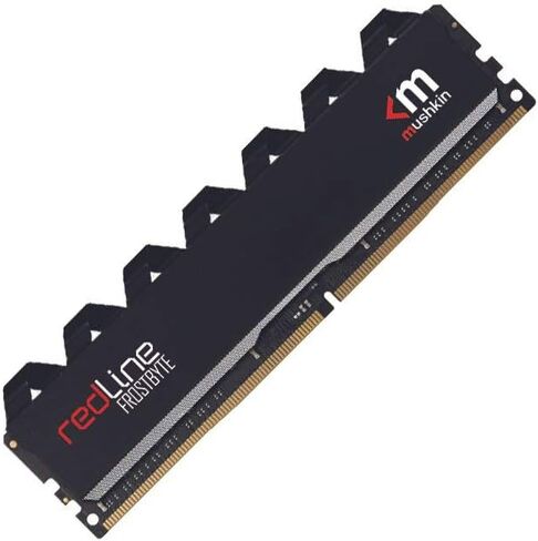Mushkin Redline Black - DDR4 DRAM - مجموعة ذاكرة UDIMM سعة 64 جيجابايت (2 × 32 جيجابايت) - 3600 ميجاهرتز (PC4-28800) CL-18 - ذاكرة الوصول العشوائي المكتبية 288 دبوس 1.35 فولت - غير ECC - قناة مزدوجة - مبدد حراري أسود FrostByte - (MRC4U360JNNM32GX2) in Kuwait