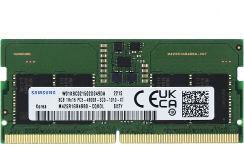 Sam الأصلي 32GB (1x32GB) DDR5 4800MHz PC5-38400 SODIMM 2Rx8 CL40 1.1v كمبيوتر محمول دفتر ذاكرة الوصول العشوائي وحدة الذاكرة ترقية M425R4GA3BB0-CQK Adamanta in Kuwait