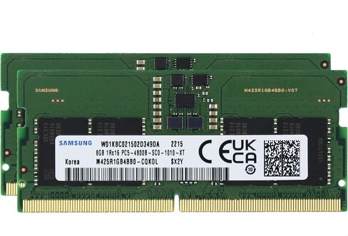 Sam الأصلي 32GB (1x32GB) DDR5 4800MHz PC5-38400 SODIMM 2Rx8 CL40 1.1v كمبيوتر محمول دفتر ذاكرة الوصول العشوائي وحدة الذاكرة ترقية M425R4GA3BB0-CQK Adamanta in Kuwait