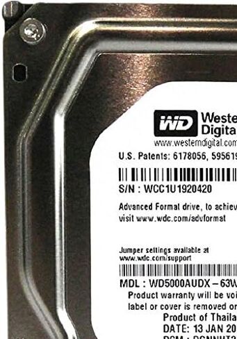 WESTERN DIGITAL WD5000AUDX AV-GP Green 500GB 32MB cache SATA 6.0Gb/s 3.5 internal hard drive (Bare Drive) in Saudi Arabia
