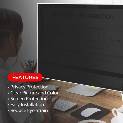 لوحة حماية للشاشة الخصوصية مقاس 14 بوصة (13 بوصة × 8 بوصة) من WARYONG - نوع حامل شاشة الكمبيوتر المحمول سهل التركيب in Kuwait