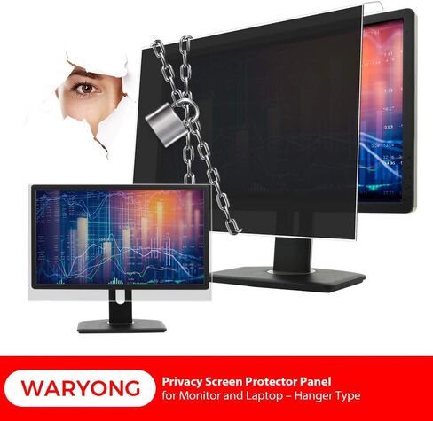 لوحة حماية للشاشة الخصوصية مقاس 14 بوصة (13 بوصة × 8 بوصة) من WARYONG - نوع حامل شاشة الكمبيوتر المحمول سهل التركيب in Kuwait