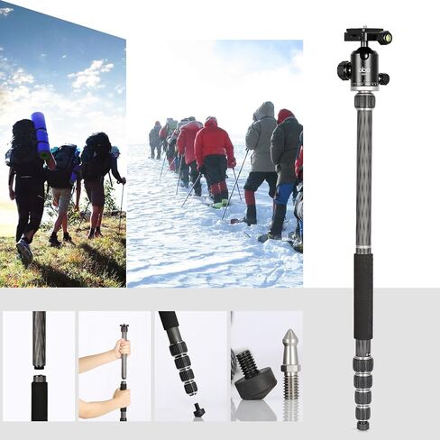 او بي او ان 3 حوامل ثلاثية لكاميرات دي اس ال ار الرقمية مع لوحة سريعة الفك ورأس كروية، فضي in Kuwait