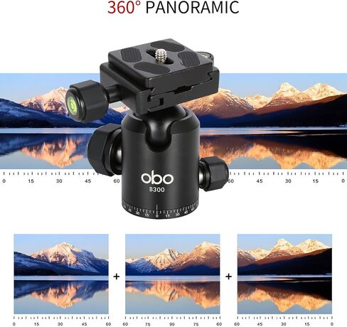 او بي او ان 3 حوامل ثلاثية لكاميرات دي اس ال ار الرقمية مع لوحة سريعة الفك ورأس كروية، فضي in Kuwait