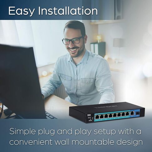 محول TRENDnet 5 منافذ Gigabit PoE+ غير مُدار، TE-GP051 in Kuwait